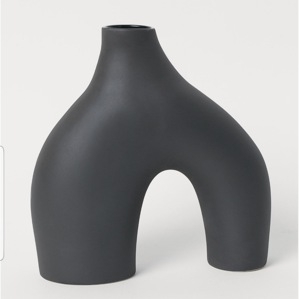 H&M Large Black Vase